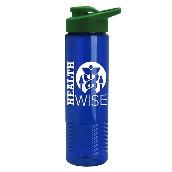 New Slim Cylinder Design 24 oz. Transparent Sport Bottle with Drink-Thru... from ASI 40480 Koozie Group