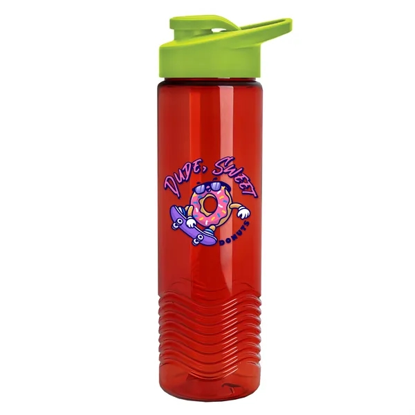 New Slim Cylinder Design 24 oz. Transparent Sport Bottle with Drink-Thru... from ASI 40480 Koozie Group
