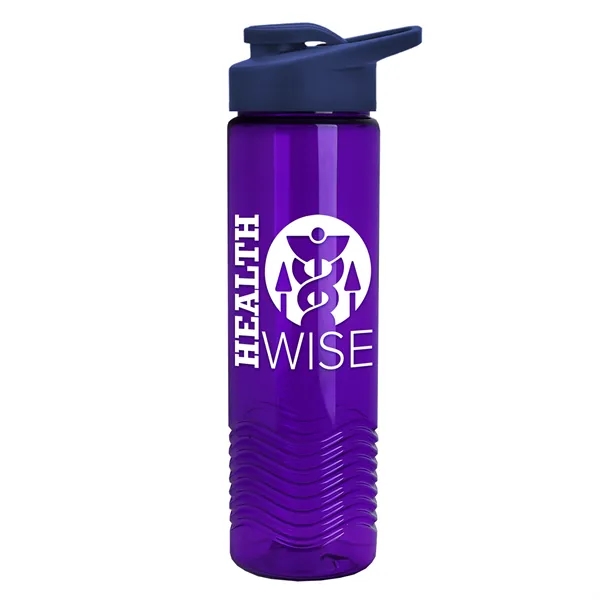 New Slim Cylinder Design 24 oz. Transparent Sport Bottle with Drink-Thru... from ASI 40480 Koozie Group