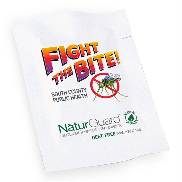 NaturGuard Natural Insect Repellent Wipes, Direct Imprint... from ASI 73497 Natural Trends