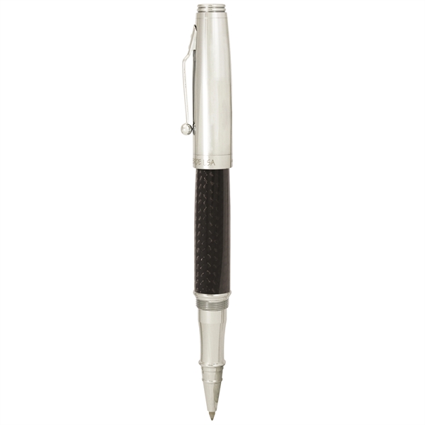 Exquisite chrome carbon fiber rollerball pen.... from ASI 98760 Yafa Line, Inc. / MonteVerde®