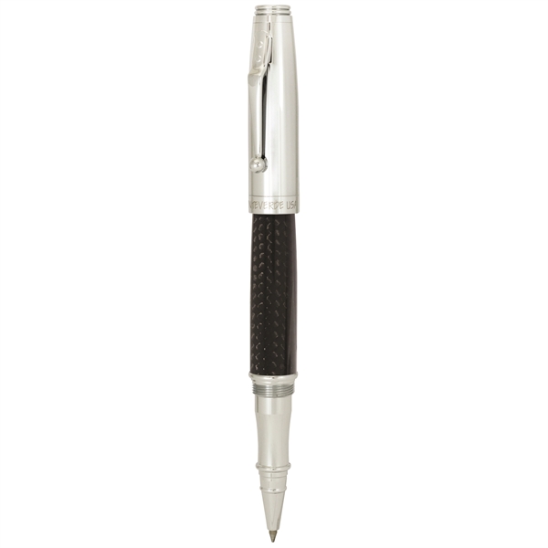 Exquisite chrome carbon fiber rollerball pen.... from ASI 98760 Yafa Line, Inc. / MonteVerde®