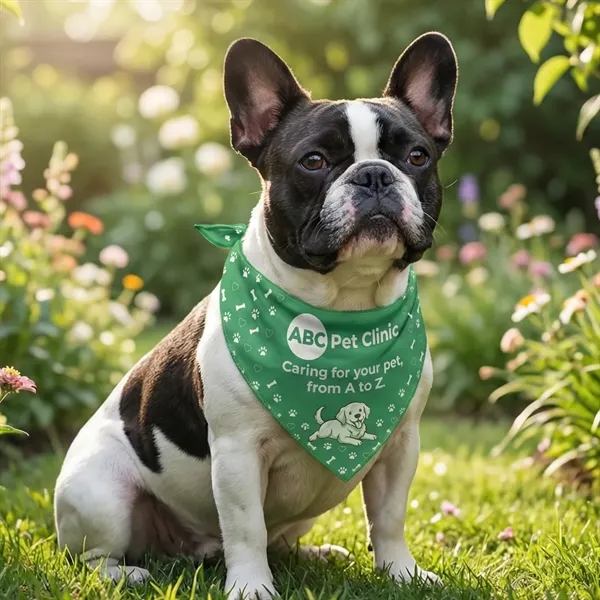 Lightweight polyester pet bandana with heat sublimation decoration for long-lasting custom... from ASI 72657 Active Life Promo / Active Life