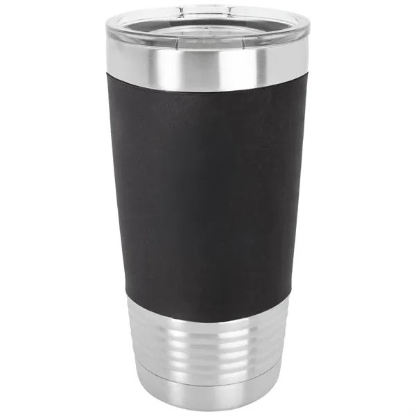 20 oz. stainless steel tumbler with double-wall vacuum insulation, clear lid... from ASI 74601 Calico