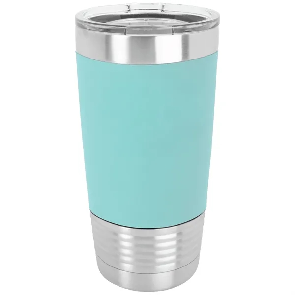 20 oz. stainless steel tumbler with double-wall vacuum insulation, clear lid... from ASI 74601 Calico