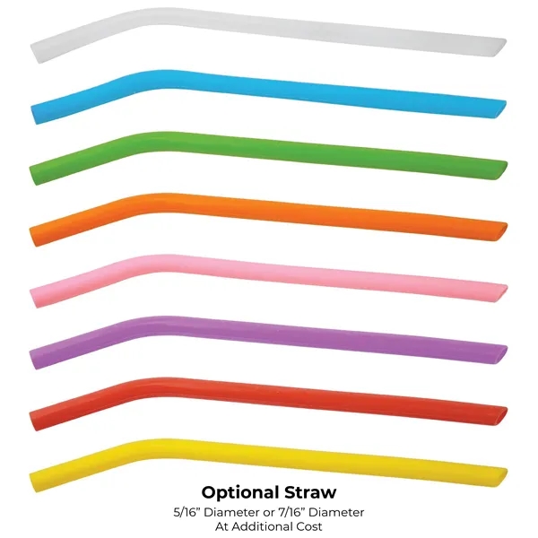 20 oz. stainless steel tumbler with double-wall vacuum insulation, clear lid... from ASI 74601 Calico