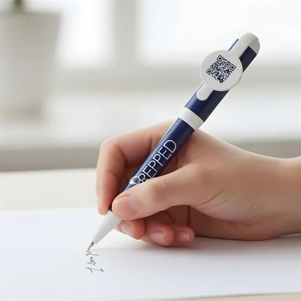 This Jumbo QR Billboard Twist Colored Pen features a sleek white... from ASI 84592 St Regis Group