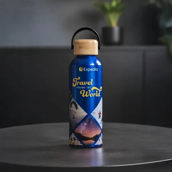 Greenstone Bottle w/Bamboo Twist Lid - 24oz... from ASI 84592 St Regis Group