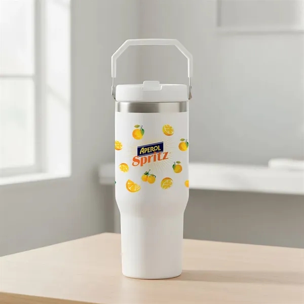 The Revive SS Tumbler w/Handle & Straw has a capacity of... from ASI 84592 St Regis Group