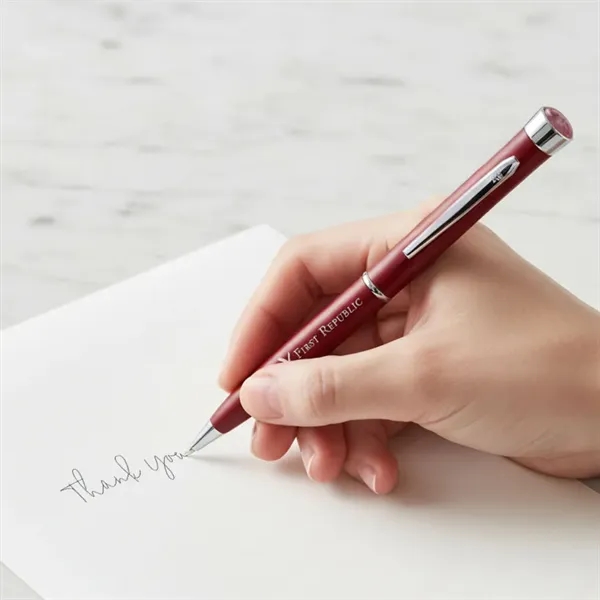 Garland® Color Matte Aura Collection Twist Ballpoint Pen - Chrome Accent... from ASI 84592 St Regis Group