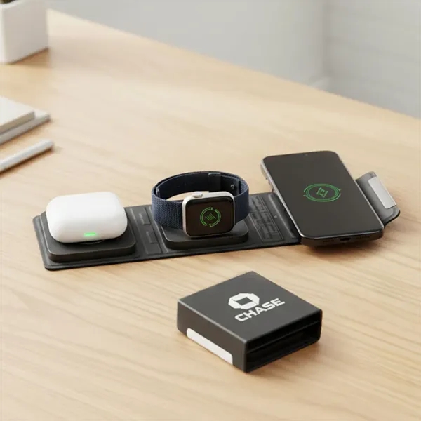 The Andretti 3-In-1 Wireless Charger is a sleek, foldable charging station... from ASI 84592 St Regis Group