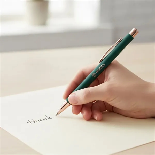 The Lisse Metal Pen features a sleek satin finish barrel that... from ASI 84592 St Regis Group
