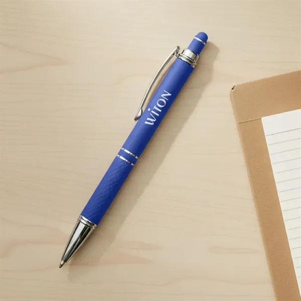 The Lewis Metal Pen features matte-finished rubber coating that combines with... from ASI 84592 St Regis Group