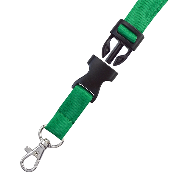 Sleek looking polyester lanyards come with a black detachable buckle, a... from ASI 79898 Promovision / PROMOVISION