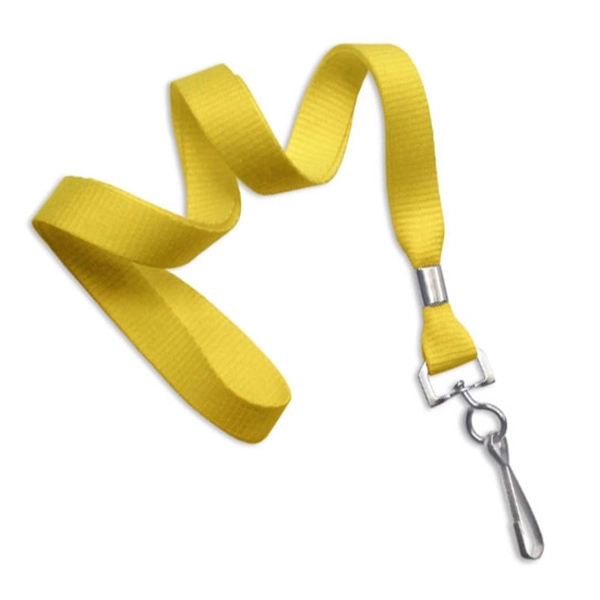 Available Same Day! These blank flat braided polyester lanyards come with... from ASI 79898 Promovision