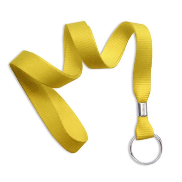 Available Same Day! These blank flat braided polyester lanyards come with... from ASI 79898 Promovision