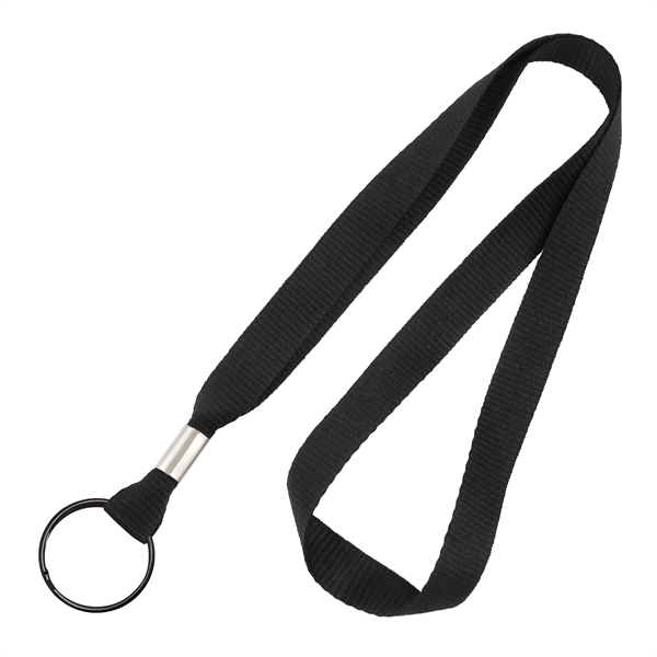 Available Same Day! These blank flat braided polyester lanyards come with... from ASI 79898 Promovision