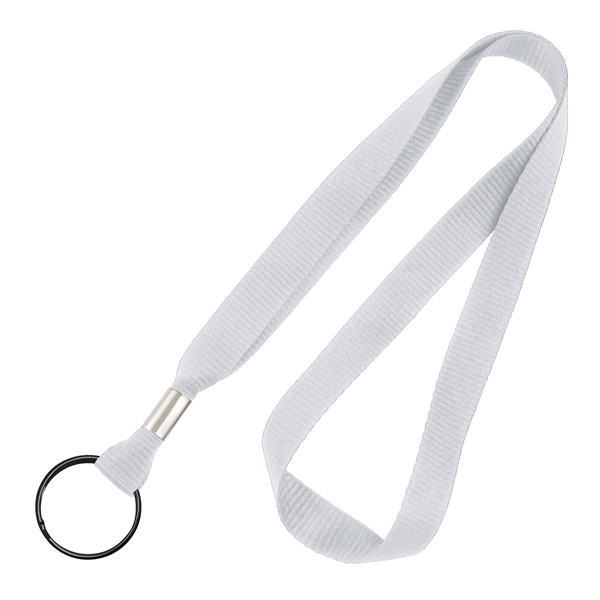 Available Same Day! These blank flat braided polyester lanyards come with... from ASI 79898 Promovision