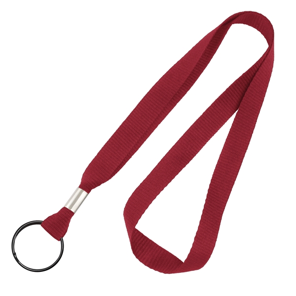 Available Same Day! These blank flat braided polyester lanyards come with... from ASI 79898 Promovision