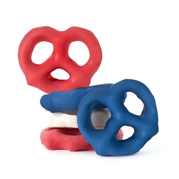 America 250- Round Acetate-Red,White & Blue Mini Pretzels... from ASI 44900 NC Custom (CI/Lanco) / Chocolate Inn