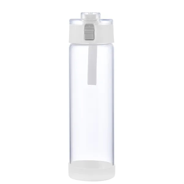 22 oz glass bottle Single wall with locking lid Silicone carry... from ASI 34046 Allcasion Travelware Co