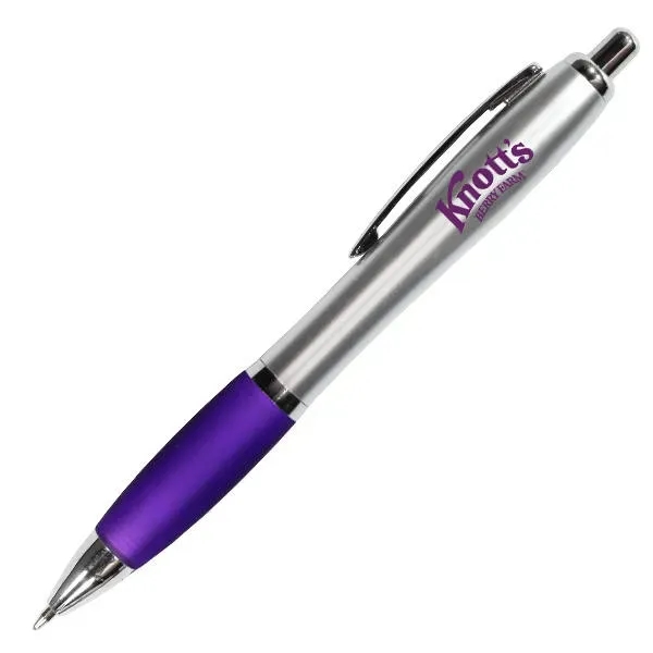 Silhouette Satin Grip Pen - Blue Ink... from ASI 30270 Aakron Line