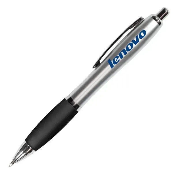 Silhouette Satin Grip Pen - Blue Ink... from ASI 30270 Aakron Line