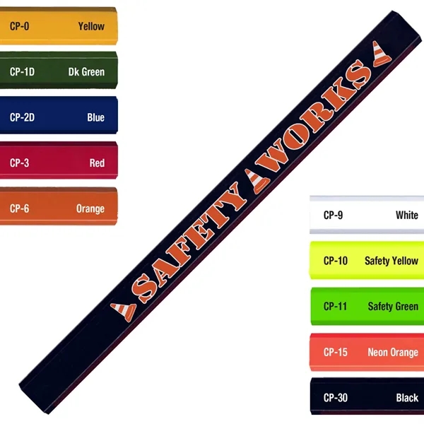 Flat barrel pencil with flat medium core offers value.... from ASI 86850 Shepenco/Shelbyville Pencil Co, Inc / SHEPENCO® Shelbyville Pencil Company