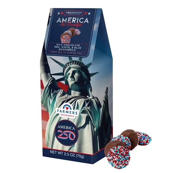 America 250- Gable Box- Nonpareils... from ASI 44900 NC Custom (CI/Lanco) / Chocolate Inn
