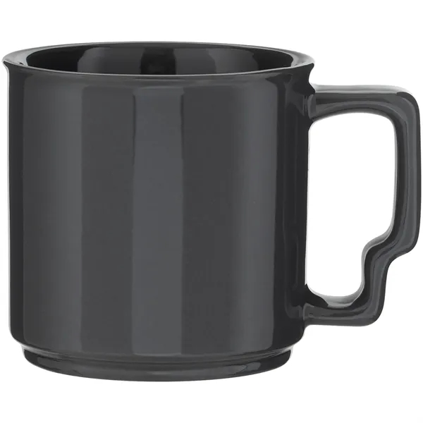 13 oz glossy ceramic mug with ergonomic handle and stackable design... from ASI 51197 ETS Express, LLC