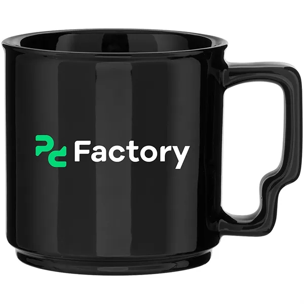 13 oz glossy ceramic mug with ergonomic handle and stackable design... from ASI 51197 ETS Express, LLC