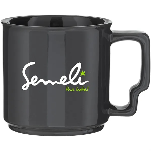 13 oz glossy ceramic mug with ergonomic handle and stackable design... from ASI 51197 ETS Express, LLC
