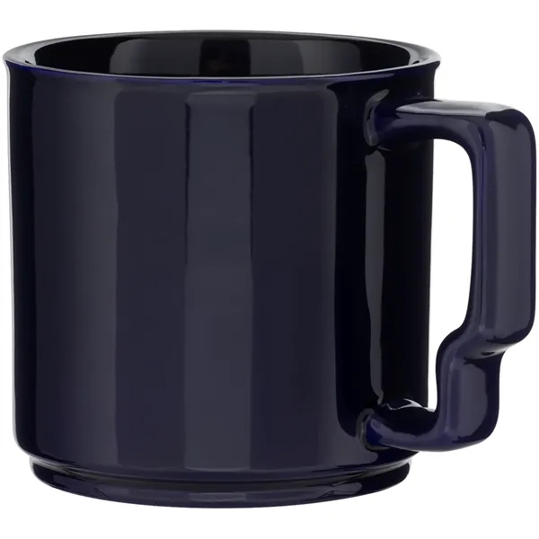 13 oz glossy ceramic mug with ergonomic handle and stackable design... from ASI 51197 ETS Express, LLC