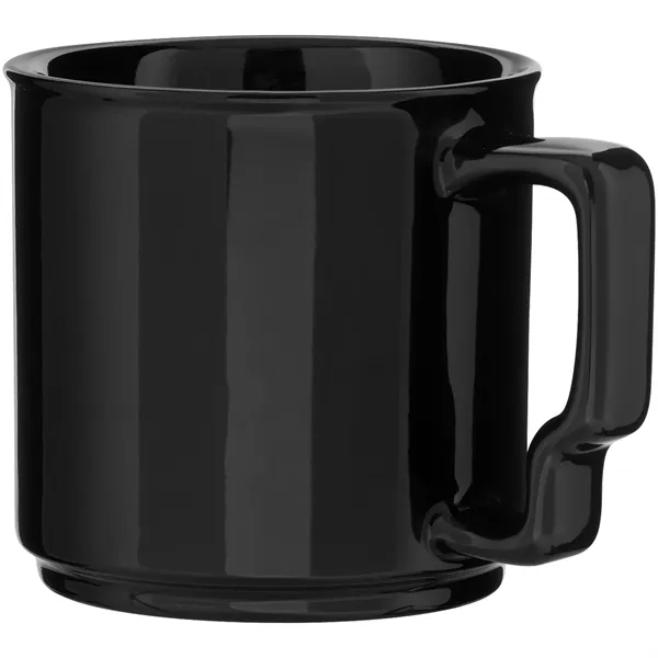 13 oz glossy ceramic mug with ergonomic handle and stackable design... from ASI 51197 ETS Express, LLC