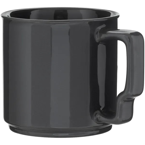 13 oz glossy ceramic mug with ergonomic handle and stackable design... from ASI 51197 ETS Express, LLC