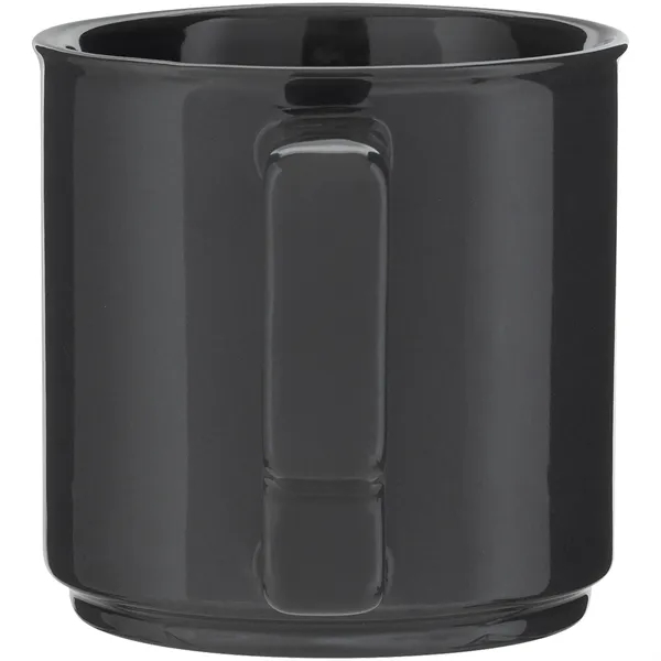 13 oz glossy ceramic mug with ergonomic handle and stackable design... from ASI 51197 ETS Express, LLC