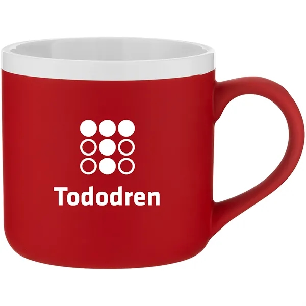 12 oz ceramic mug with rubber coated exterior, glossy white interior,... from ASI 51197 ETS Express, LLC