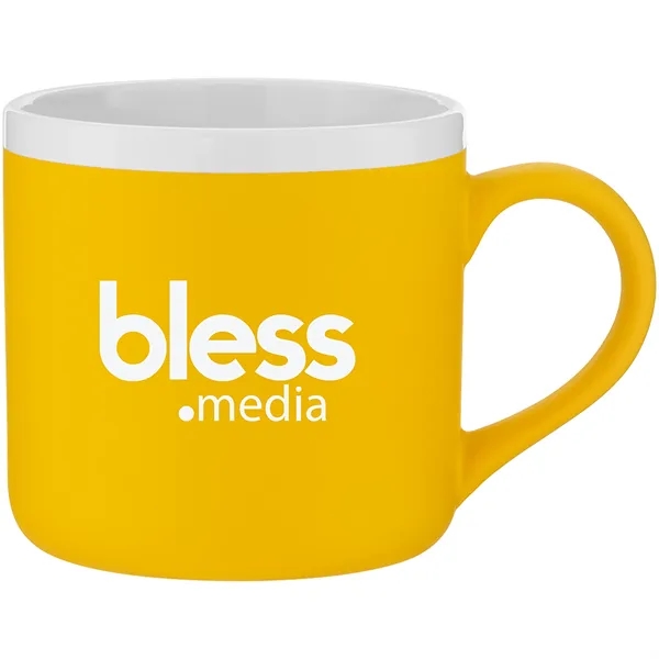 12 oz ceramic mug with rubber coated exterior, glossy white interior,... from ASI 51197 ETS Express, LLC