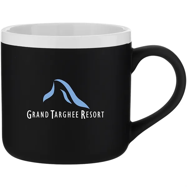 12 oz ceramic mug with rubber coated exterior, glossy white interior,... from ASI 51197 ETS Express, LLC