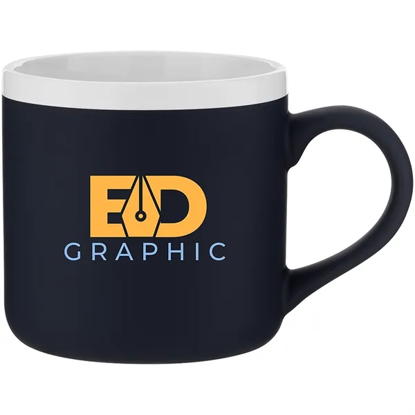 12 oz ceramic mug with rubber coated exterior, glossy white interior,... from ASI 51197 ETS Express, LLC
