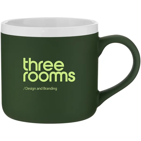 12 oz ceramic mug with rubber coated exterior, glossy white interior,... from ASI 51197 ETS Express, LLC