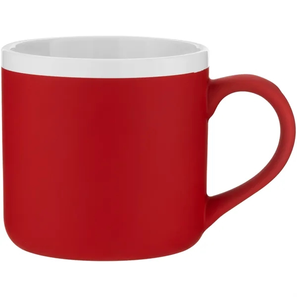 12 oz ceramic mug with rubber coated exterior, glossy white interior,... from ASI 51197 ETS Express, LLC