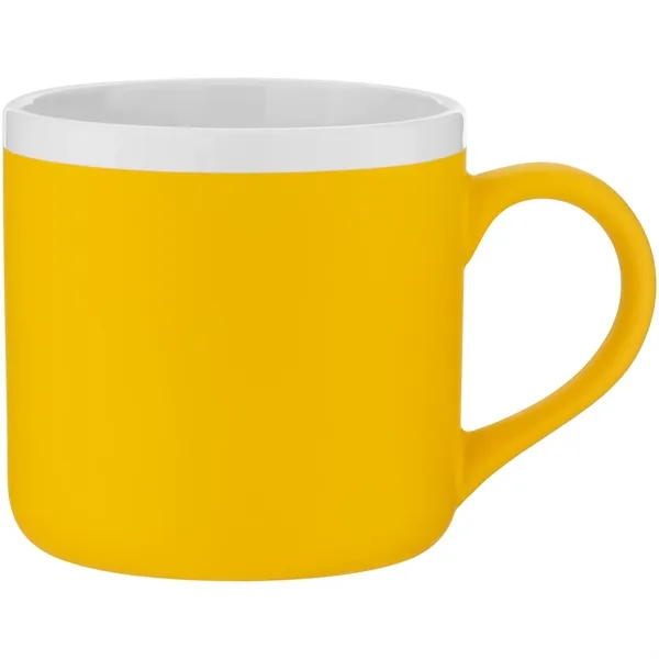 12 oz ceramic mug with rubber coated exterior, glossy white interior,... from ASI 51197 ETS Express, LLC