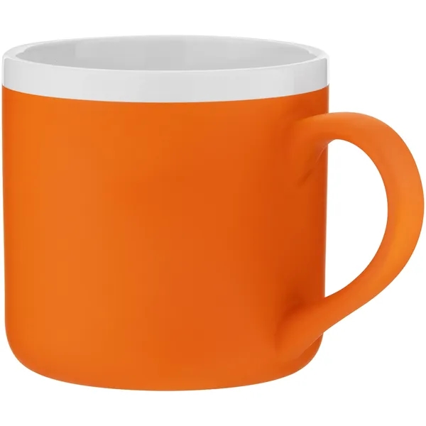 12 oz ceramic mug with rubber coated exterior, glossy white interior,... from ASI 51197 ETS Express, LLC