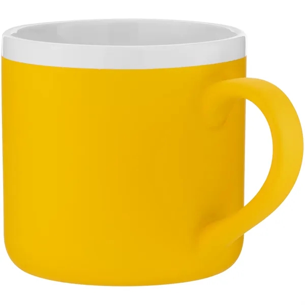 12 oz ceramic mug with rubber coated exterior, glossy white interior,... from ASI 51197 ETS Express, LLC