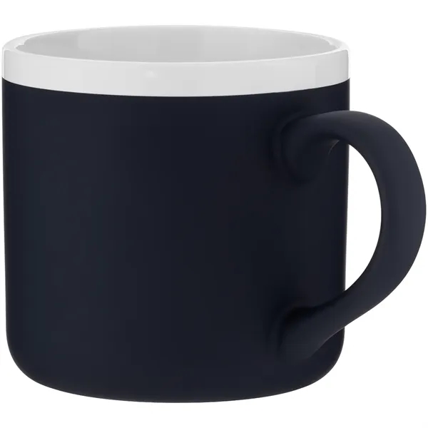 12 oz ceramic mug with rubber coated exterior, glossy white interior,... from ASI 51197 ETS Express, LLC