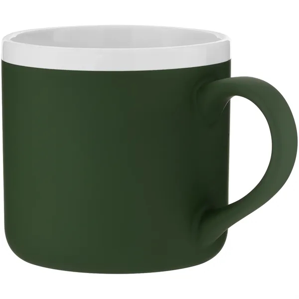 12 oz ceramic mug with rubber coated exterior, glossy white interior,... from ASI 51197 ETS Express, LLC
