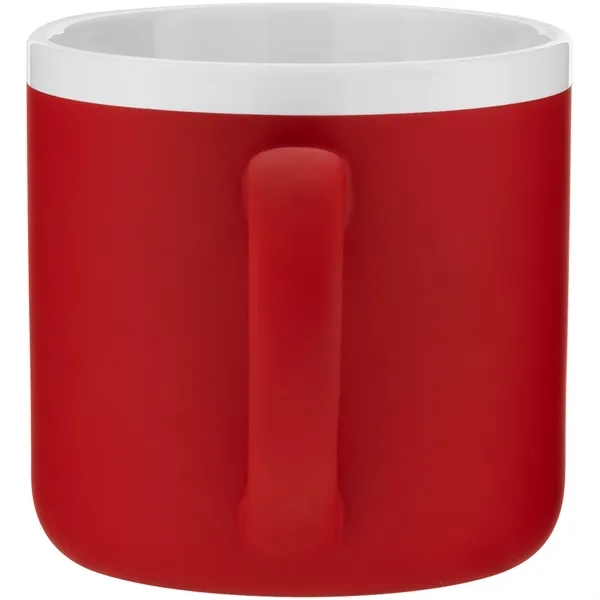 12 oz ceramic mug with rubber coated exterior, glossy white interior,... from ASI 51197 ETS Express, LLC