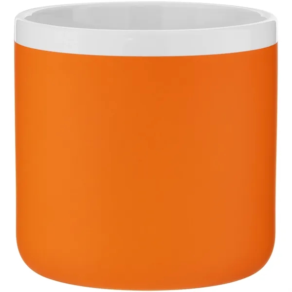 12 oz ceramic mug with rubber coated exterior, glossy white interior,... from ASI 51197 ETS Express, LLC