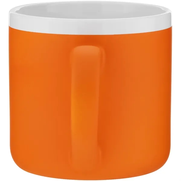 12 oz ceramic mug with rubber coated exterior, glossy white interior,... from ASI 51197 ETS Express, LLC